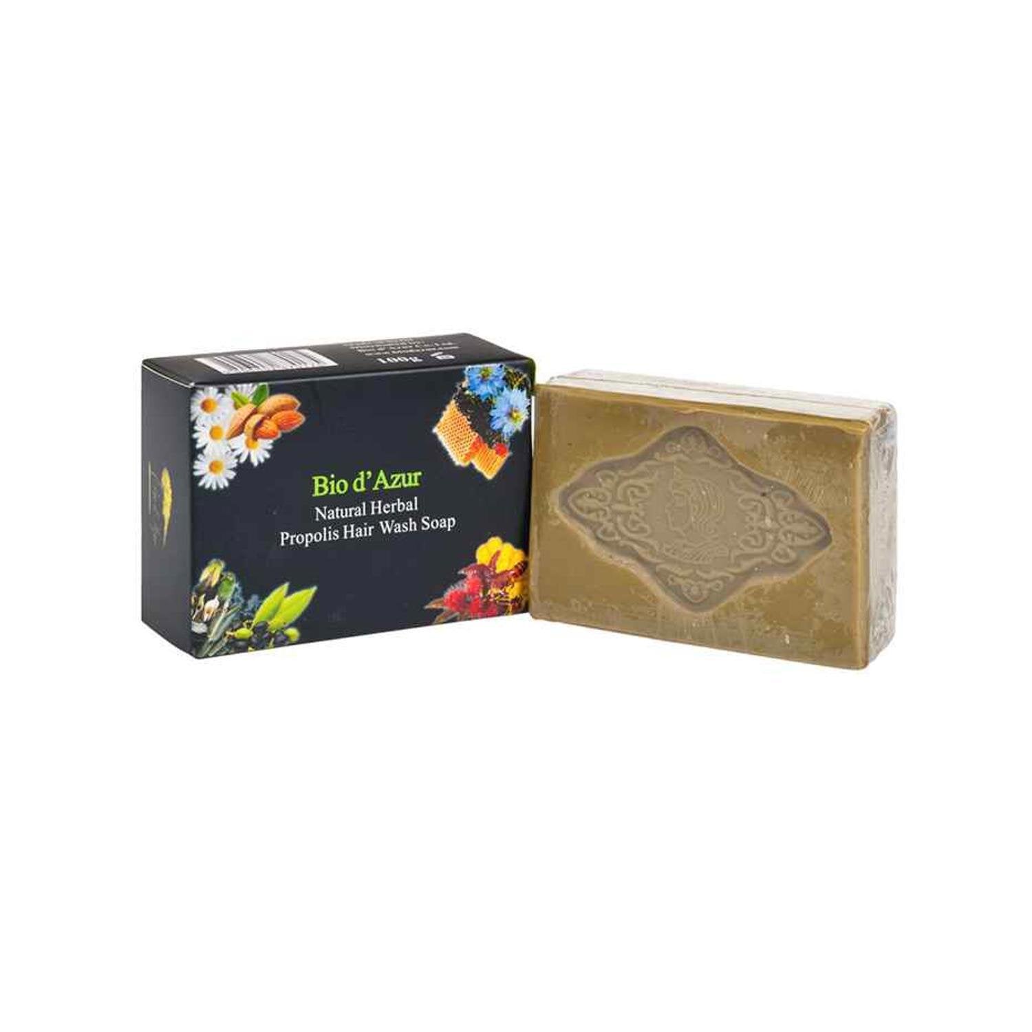 Bio d'Azur Natural Herbal with Propolis Hair Wash Soap Fixed Size