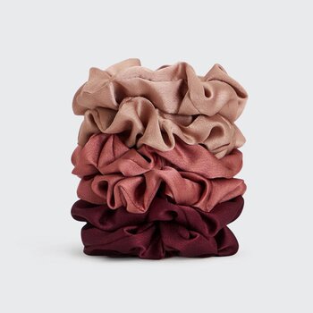 KITSCH Holiday Satin Scrunchies?Mulberry Spice??6pcs Set #sleeping/accessories 1set?6pcs  Fixed Size