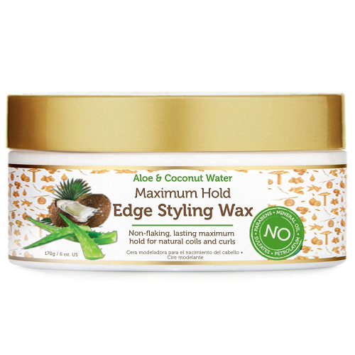 African Pride Moisture Miracle Maximum Hold Hair & Edge Styling Wax, 6 oz
