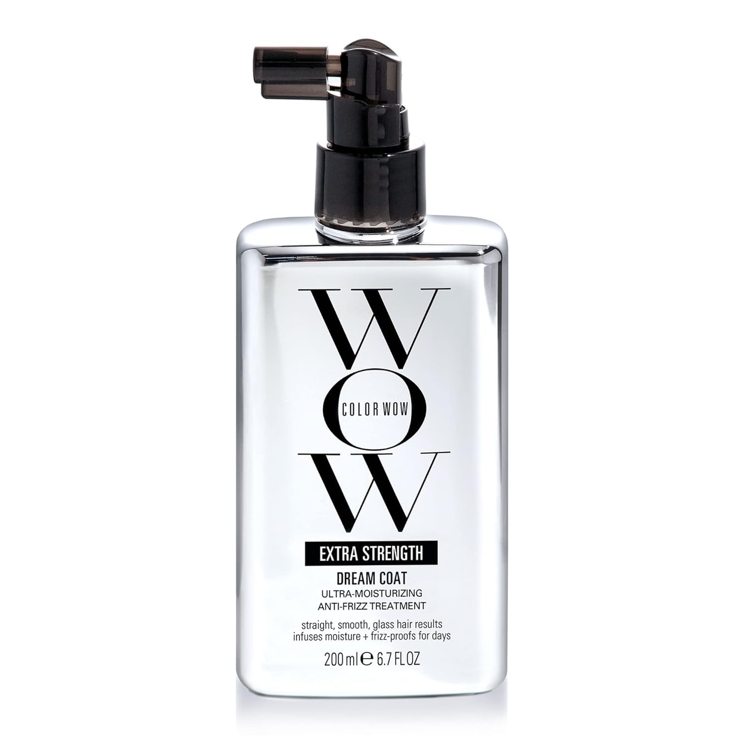 COLOR WOW Extra Strength Dream Coat, powerful, ultra moisturizing, anti humidity treatment for extremely frizz prone hair; glassy smooth, straight + resistant styles up to 3-4 washes