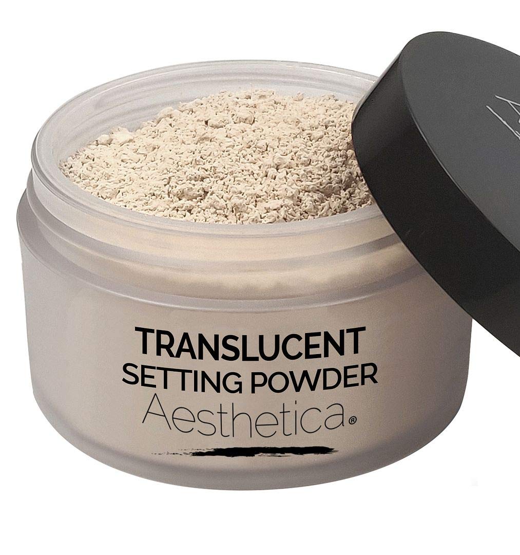 Aesthetica Translucent Setting Powder Ð Matte Finishing Makeup Loose Setting Powder Ð Flash Friendly Translucent Powder Foundation - Loose Face Powder Includes Velour Puff