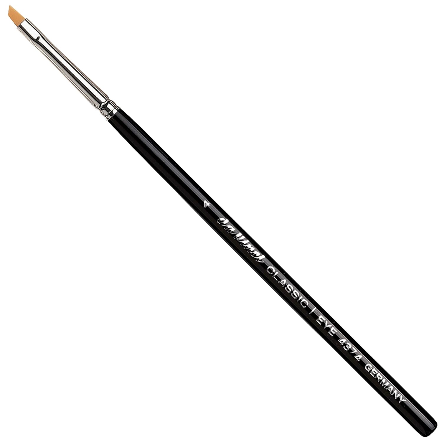 da Vinci Brushes Cosmetic Eyeliner Series 4374 Size 4 ¥ Angled Eyeliner Brush for Eyebrow, Eye Shadow and Eyeliner Techniques ¥ Synthetic ¥ Cruelty Free ¥ Vegan (43744)