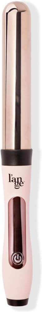 L'ANGE HAIR Le Curl Titanium Curling Wand | Professional Curling Iron for All Hair Types | Clip Free Hair Curler | Best Curling Wand for Relaxed Curls & Beach Waves | Blush 1.25Ó (32MM)