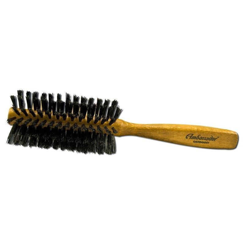 Ambassador of Germany Boar Bristle & Nylon Round Wood Half Brush #5110